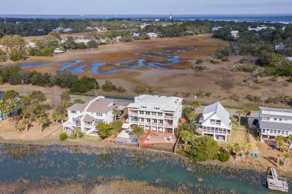 Unique 5 Bdr On The Marsh! Hot Tub Amazing Su
