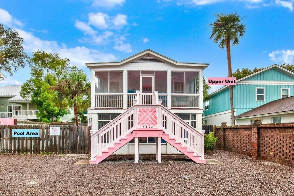 Splash Upper Unit Heated Pool, Walk To Apartment Tybee Island